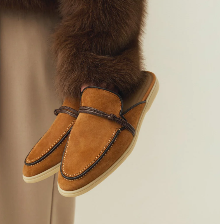 Flip Flop Leather Men - Mokasyny męskie luksusowe projektantów z Bliskiego