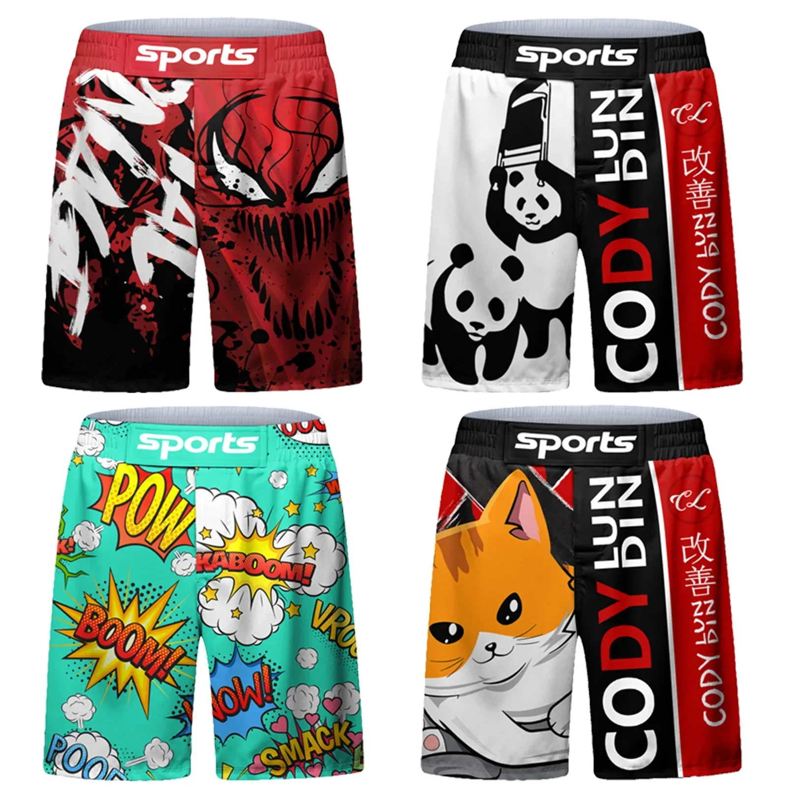 Men's Gym Shorts MMA Muay Thai – Swim Trunk Quick Dry recenzja i cena