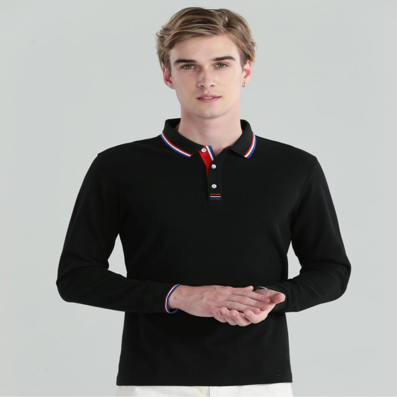 Jesienna koszulka POLO z długi – Polo Shirt Pique recenzja i cena