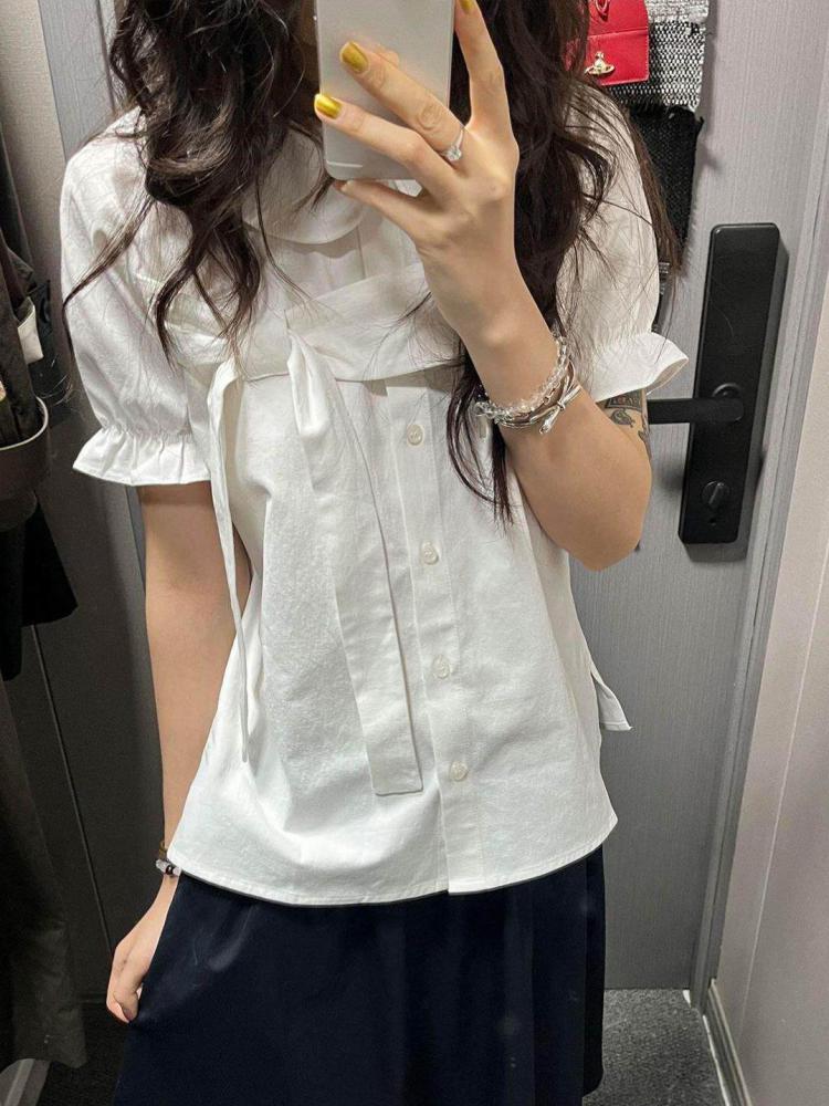 Koszule damskie w stylu preppy – Shirt Camp Collar recenzja i cena
