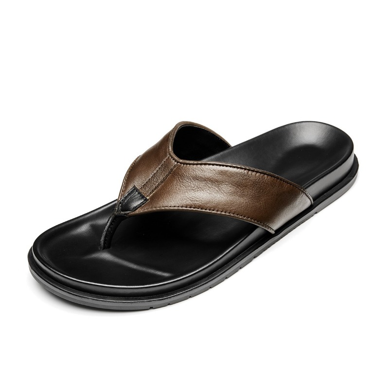 Męskie skórzane klapki na lato – Flip Flop Leather Men recenzja i cena